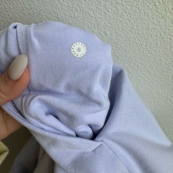 Lululemon Scuba Pullover Hoodie Lavender Dew Size 6 Small Stretch French Terry - Picture 5 of 5